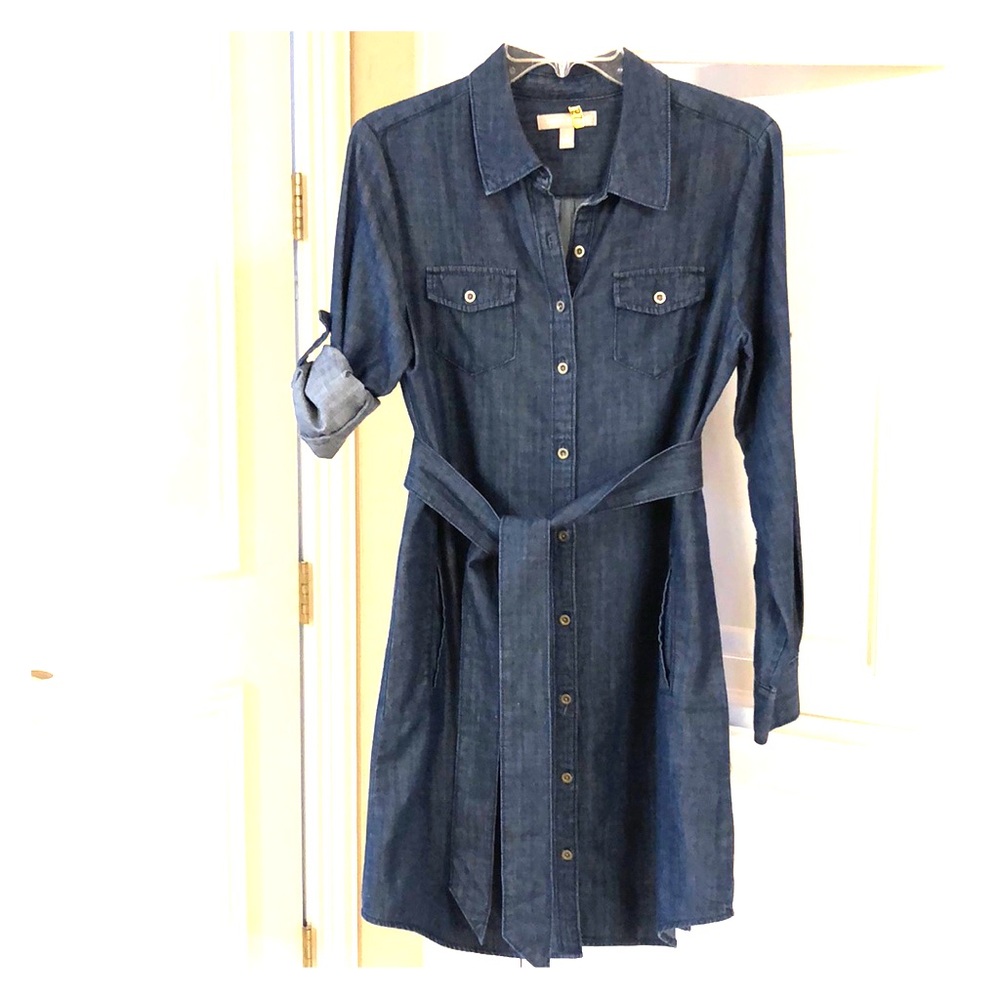 BANANA REPUBLIC DENIM SHIRT DRESS